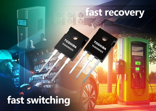Toshiba releases power MOSFETs with high-speed body diode that help to improve efficiency of power supplies
