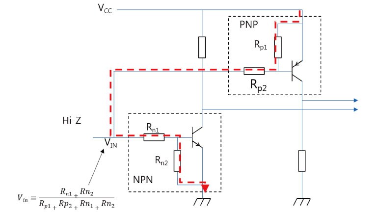 図-3　並列にNPNとPNPを接続