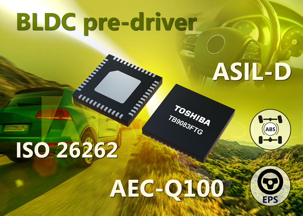 Toshiba announce new automotive BLDC pre-driver IC supporting ASIL-D