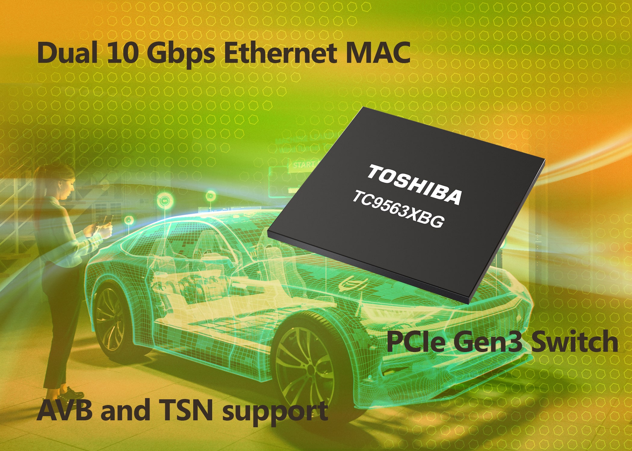 Toshiba launches high performance Ethernet PCIe bridge IC