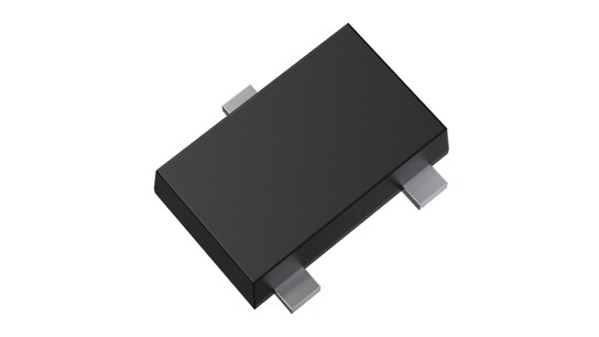 The package photograph of automotive bipolar transistors helping downsizing equipment : TTC502.