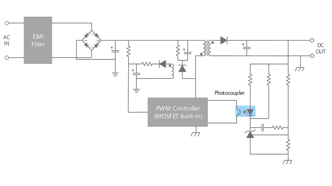 Flyback AC-DC circuits