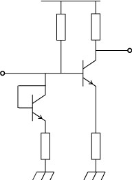 Figure 2 Example of a temperature compensation circuit for a common-emitter amplifier circuit