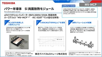 これはパワー半導体　両面放熱モジュールの説明会資料です