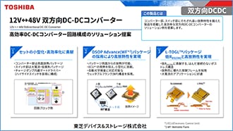 これは双方向DC-DCコンバーターの説明会資料です