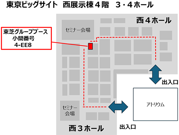これは、TECHNO-FRONTIER 2025 東京ビッグサイト全体MAPの画像です。