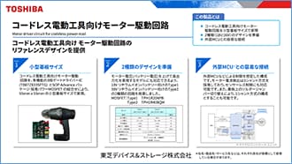 これは、コードレス電動工具向けモーター駆動回路の説明会資料です