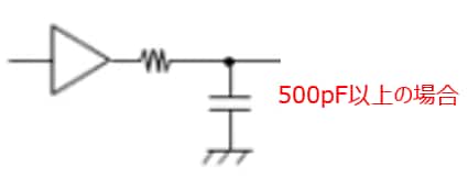 図-1　大きなコンデンサーの出力への接続法