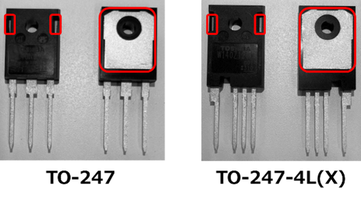 図１  SiC MOSFETのパッケージ例
