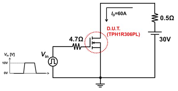 図5：抵抗負荷スイッチング特性回路図