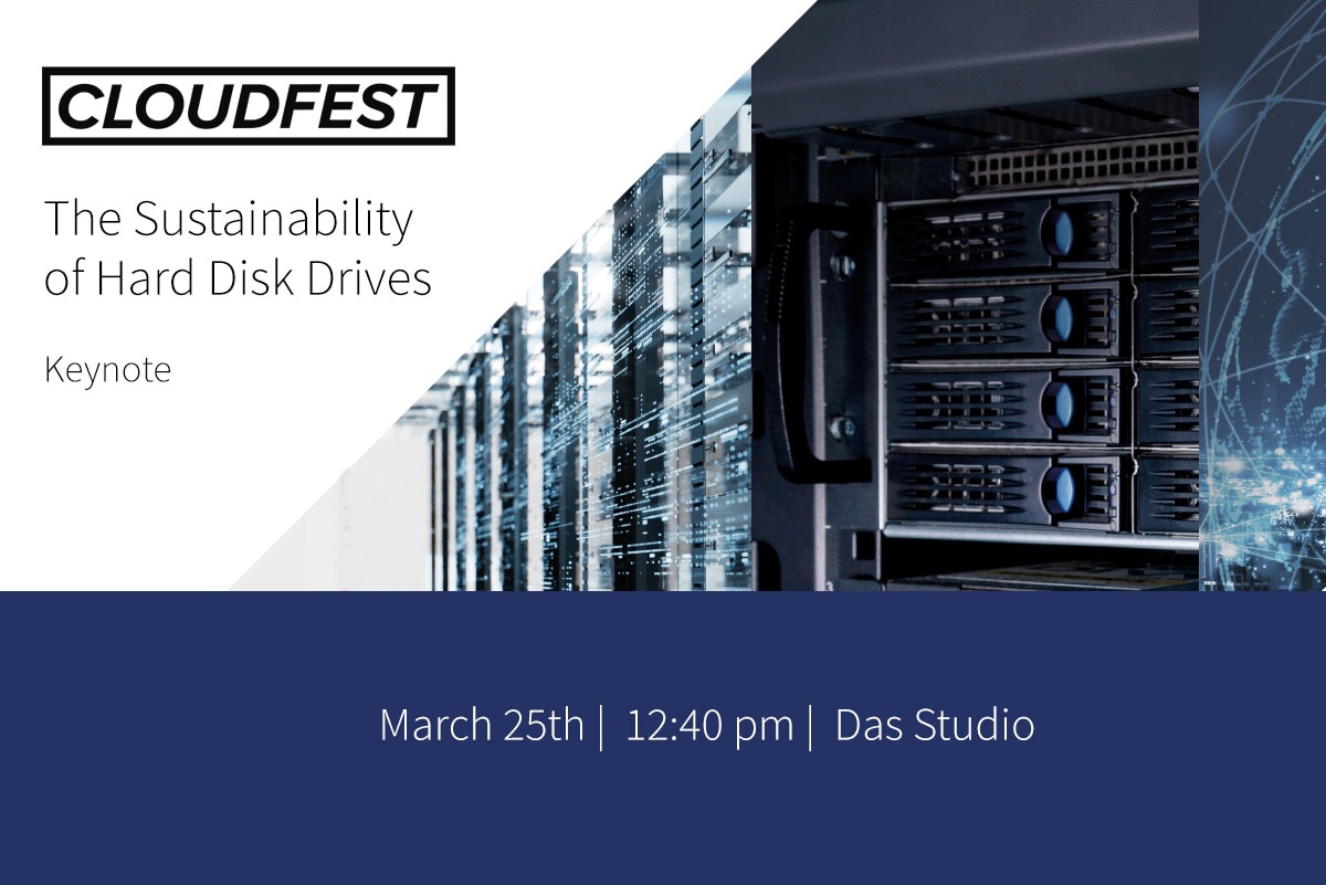 Picture for Keynote "The sustainability of Hard Disk Drives"