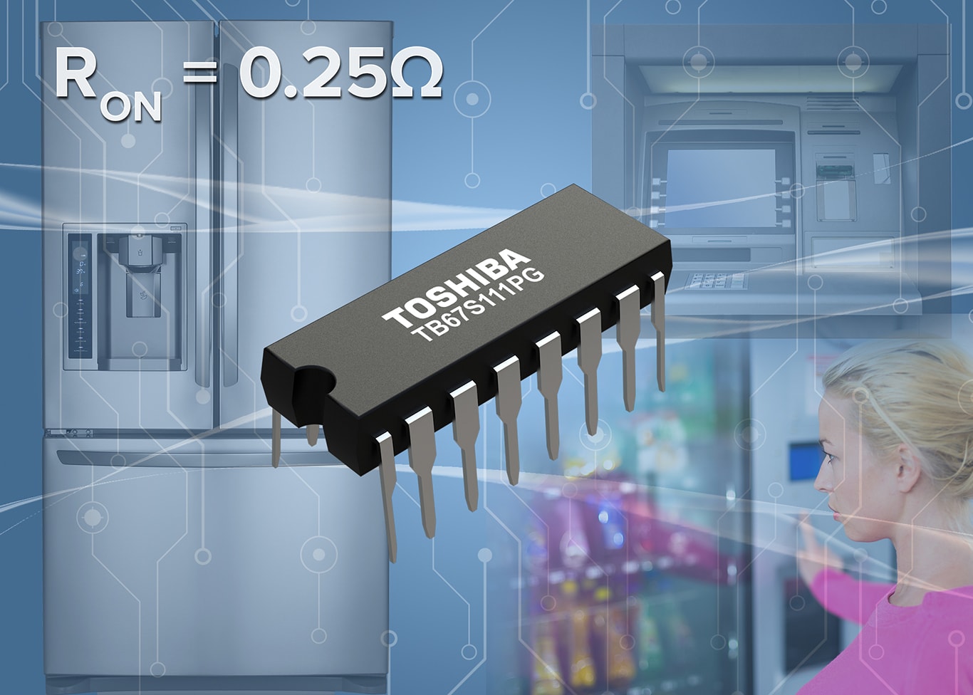 Toshiba Launches High-Voltage Multi-Channel Solenoid and Unipolar Motor Driver IC