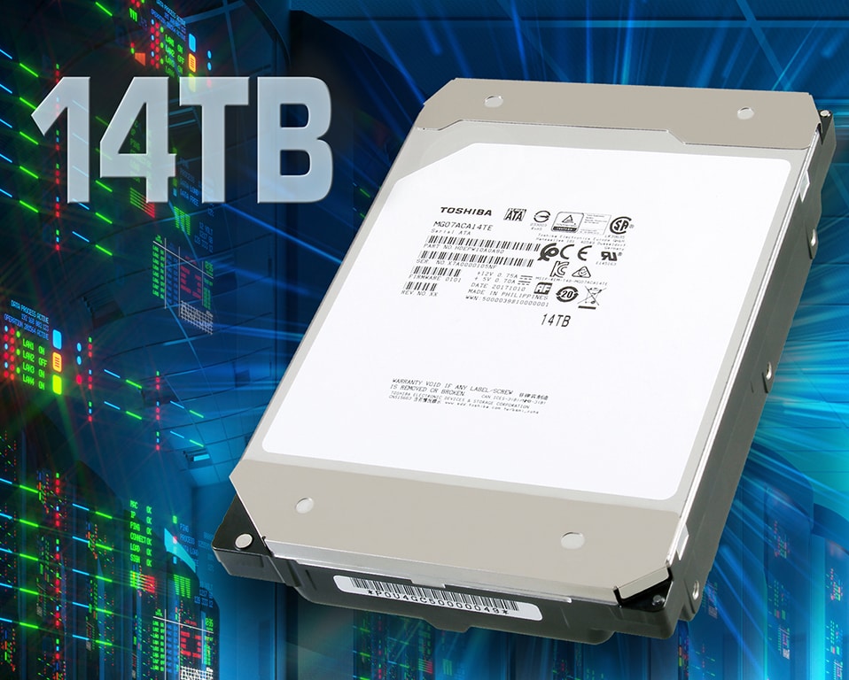 Toshiba Electronic Devices & Storage Corporation Launches World’s First 14TB HDD with Conventional Magnetic Recording 