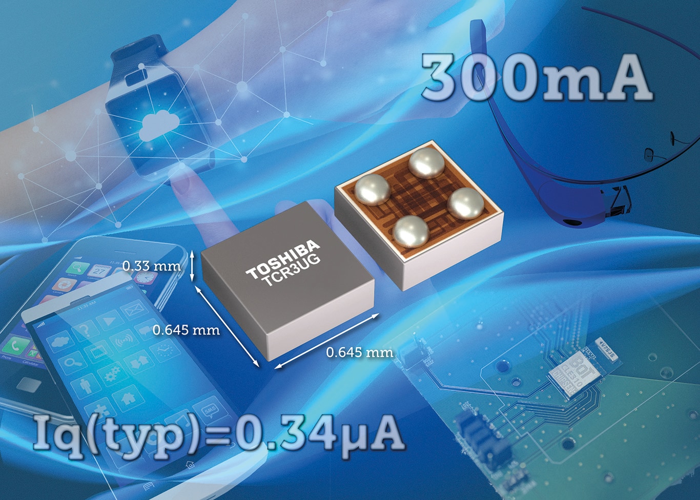 Toshiba launches small LDO regulator ICs suitable for IoT applications 