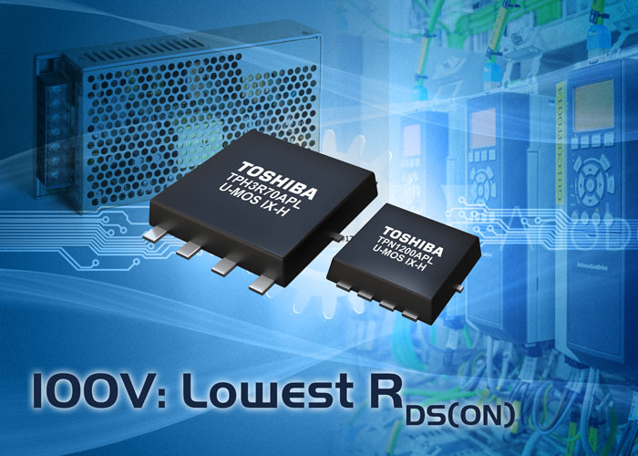 Toshiba releases 100V N-channel power MOSFETs for industrial applications