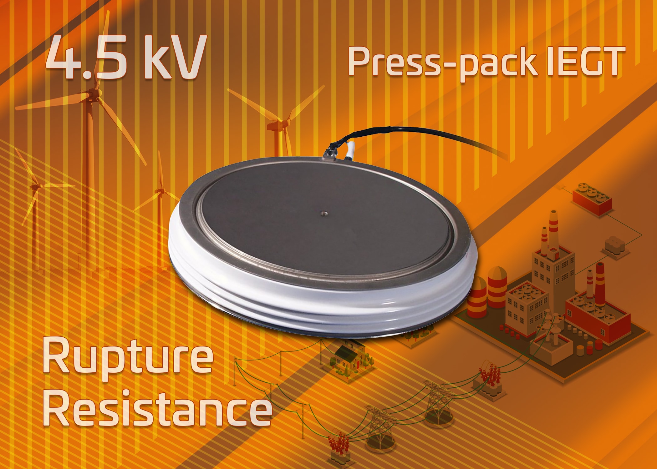 Toshiba develops 4.5 kV press-pack IEGT with improved rupture resistance