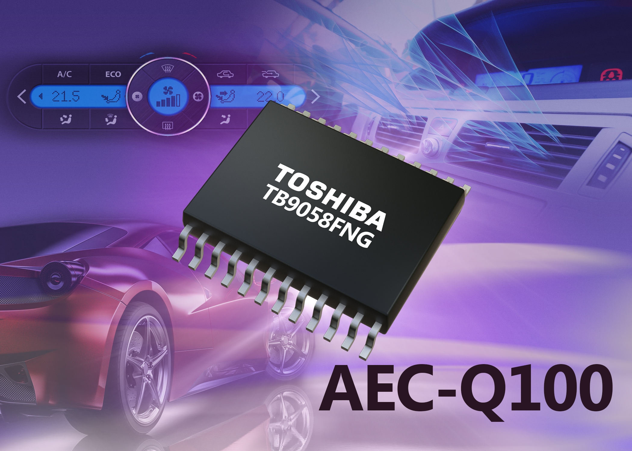 Toshiba starts sample shipments of automotive DC motor driver IC with LIN slave function
