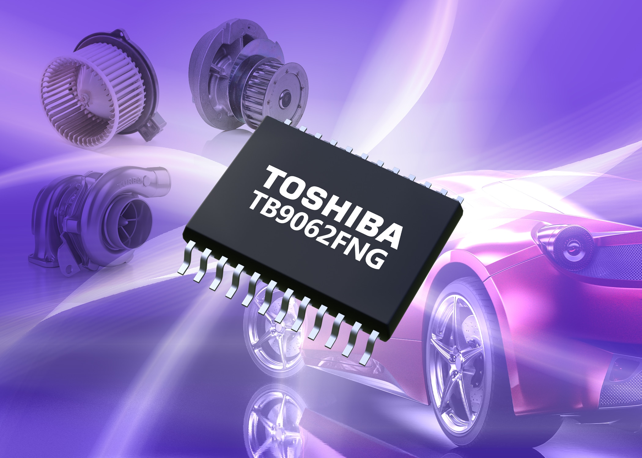 Toshiba launches sensorless control pre-driver IC for BLDC motors