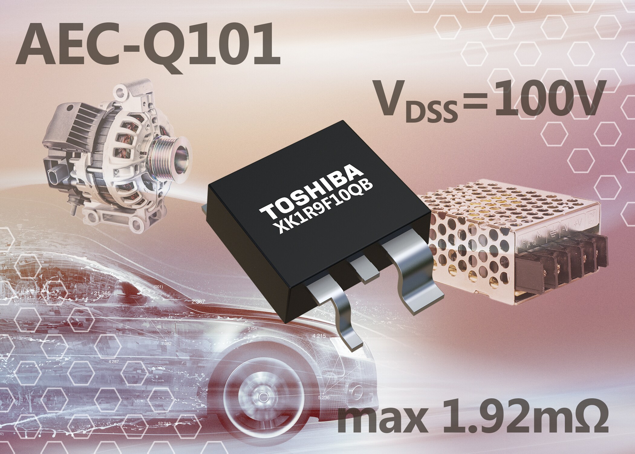 Toshiba Releases New 100V N-Channel Power MOSFET for Automotive 