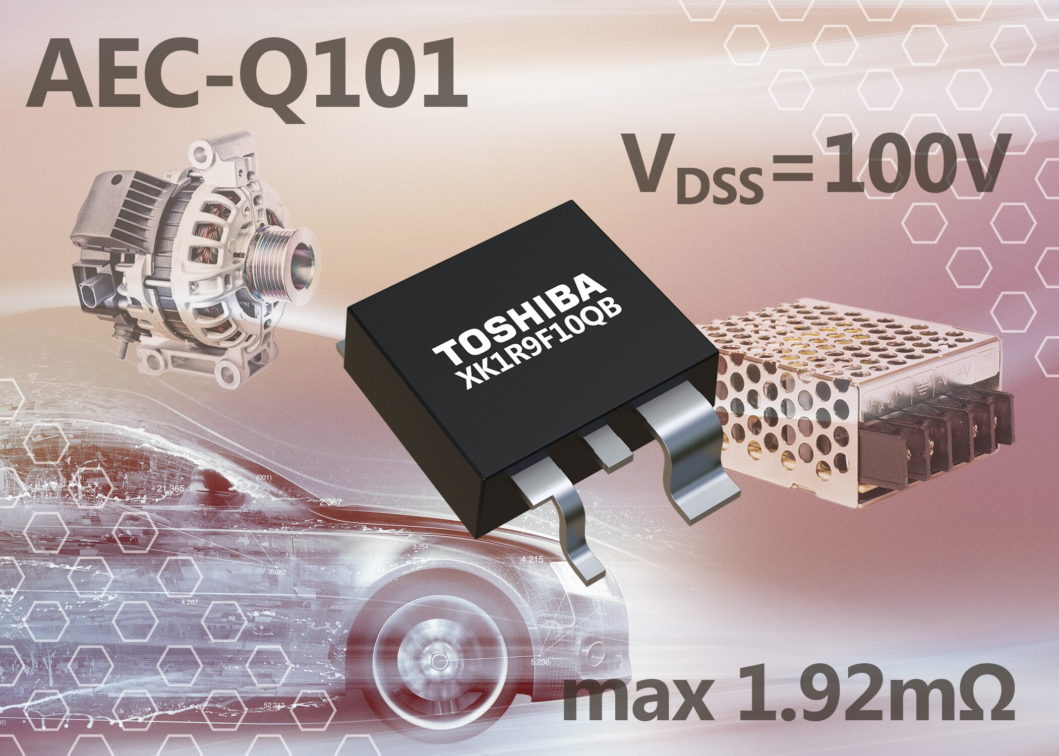 Toshiba Releases New 100V N-Channel Power MOSFET for 