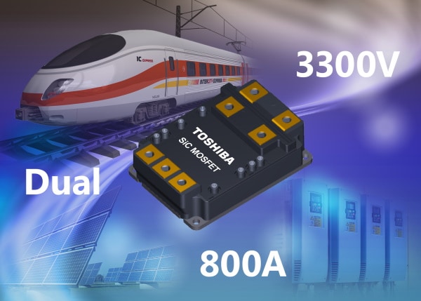 SiC MOSFET Modules from Toshiba Enable Downsizing of Industrial Implementations While Simultaneously Boosting Efficiency Levels