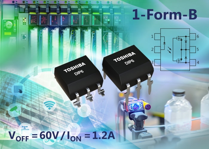 Latest 1-Form-B Photorelay from Toshiba Offers 1.2A On-State Current Rating