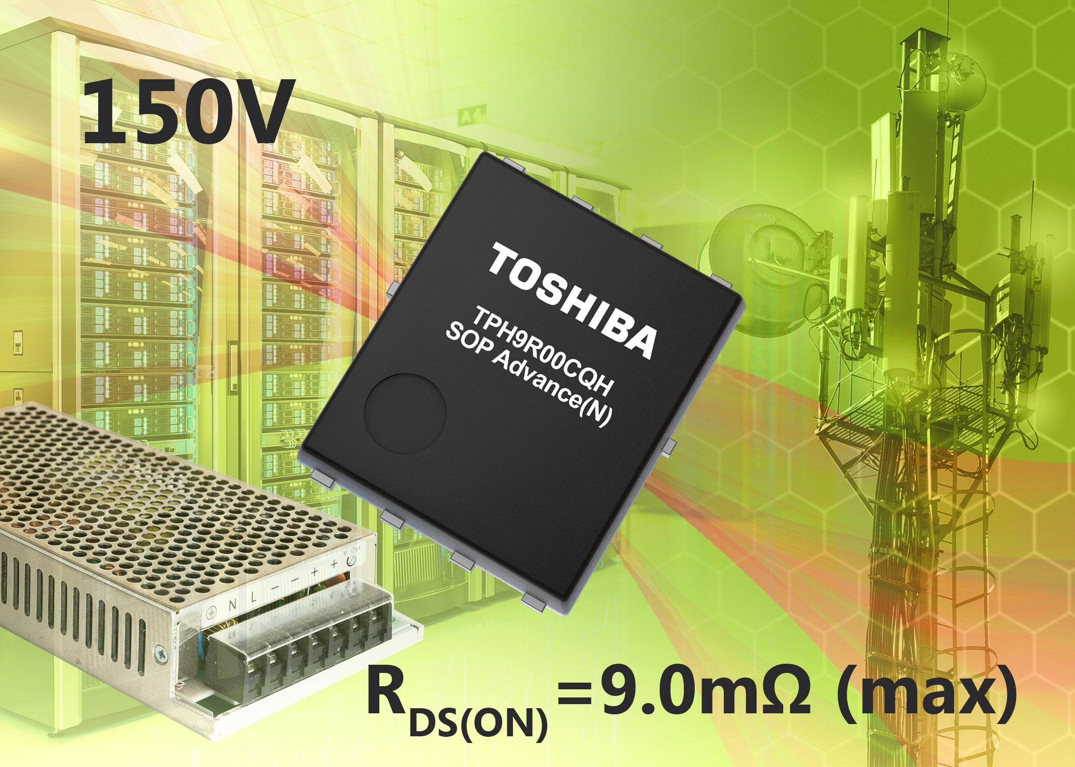 New 150V N-channel power MOSFET improves power supply efficiency