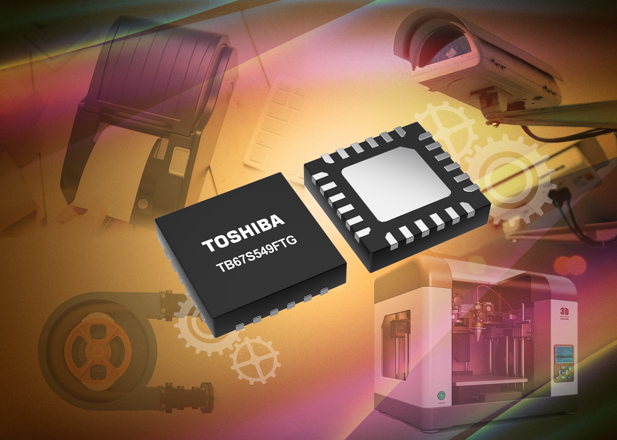 Toshiba announces 4.5V-33V stepper motor driver in tiny package that saves space and simplifies design