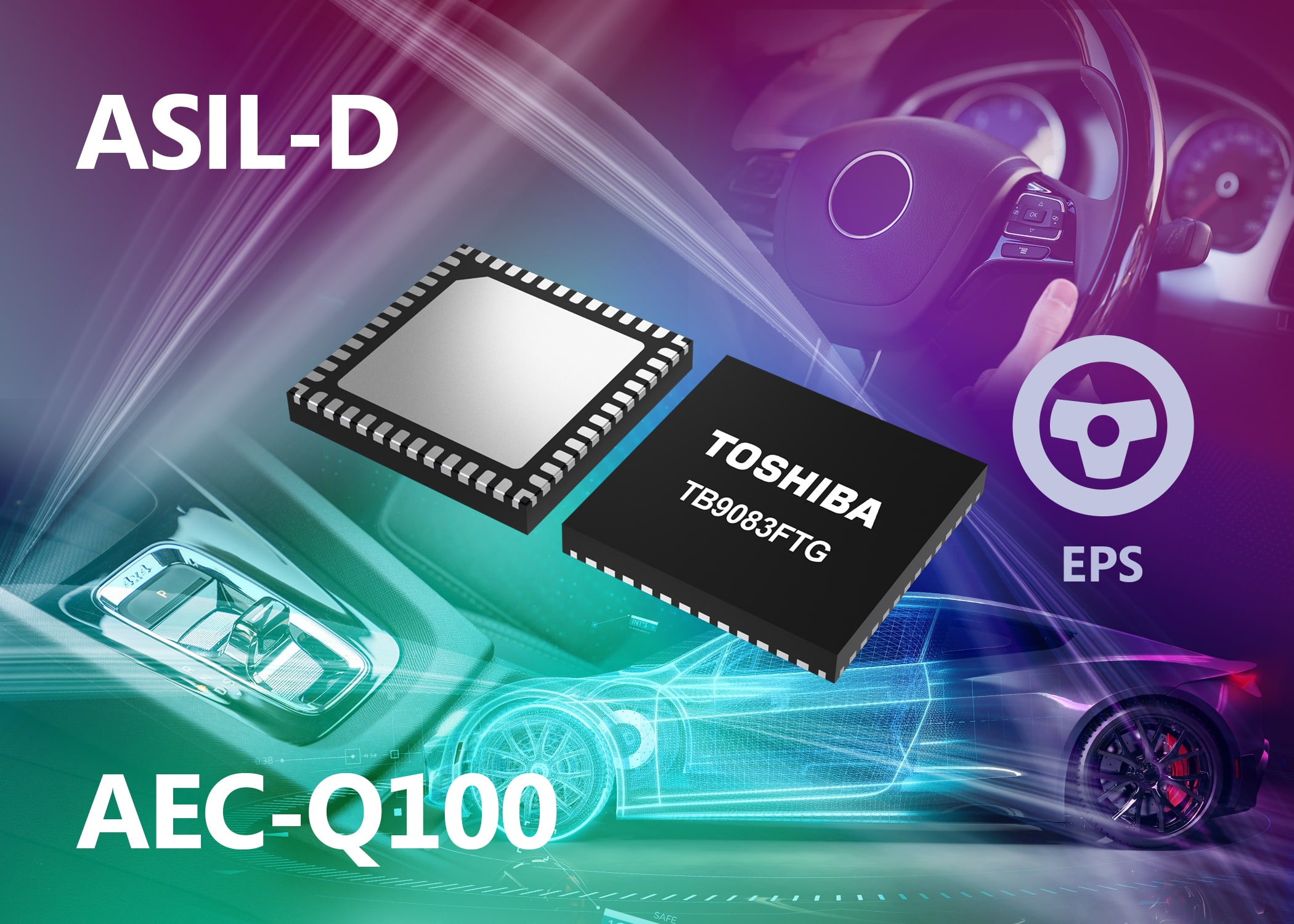 Toshiba’s highly-compact automotive-grade BLDC motor gate driver is now in volume production
