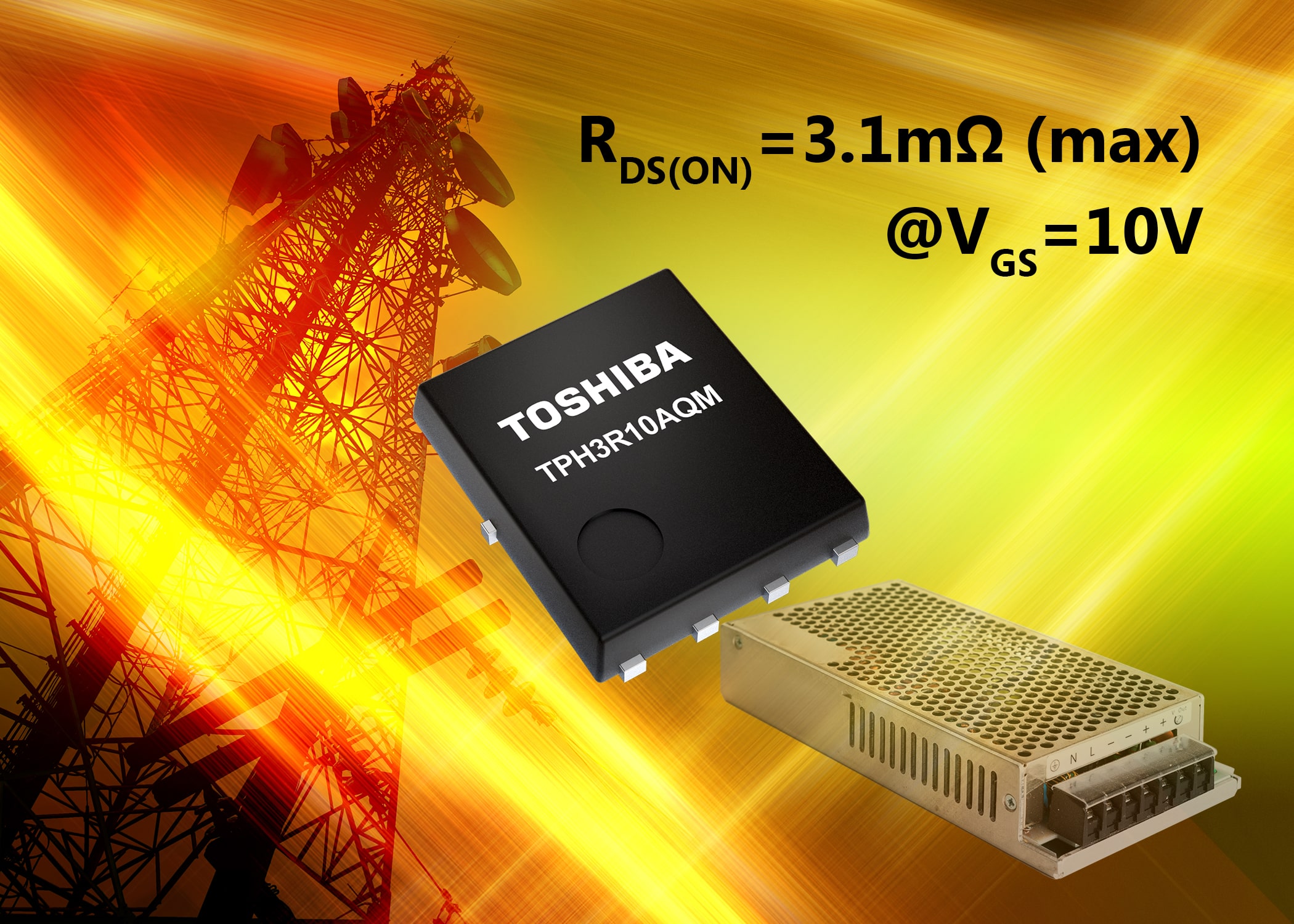 Toshiba announces new 100V N-Channel MOSFET to support 