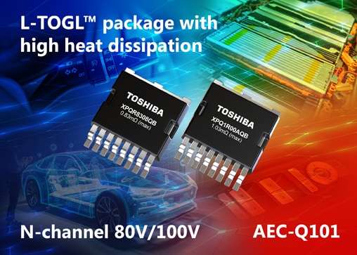Toshiba introduces a pair of automotive N-channel MOSFETs to expand range