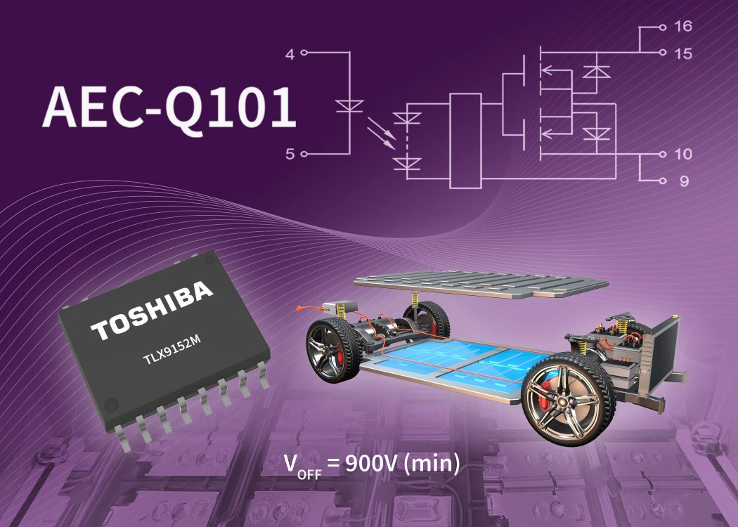 Toshiba introduces automotive photocoupler with output withstand voltage of 900V (min)