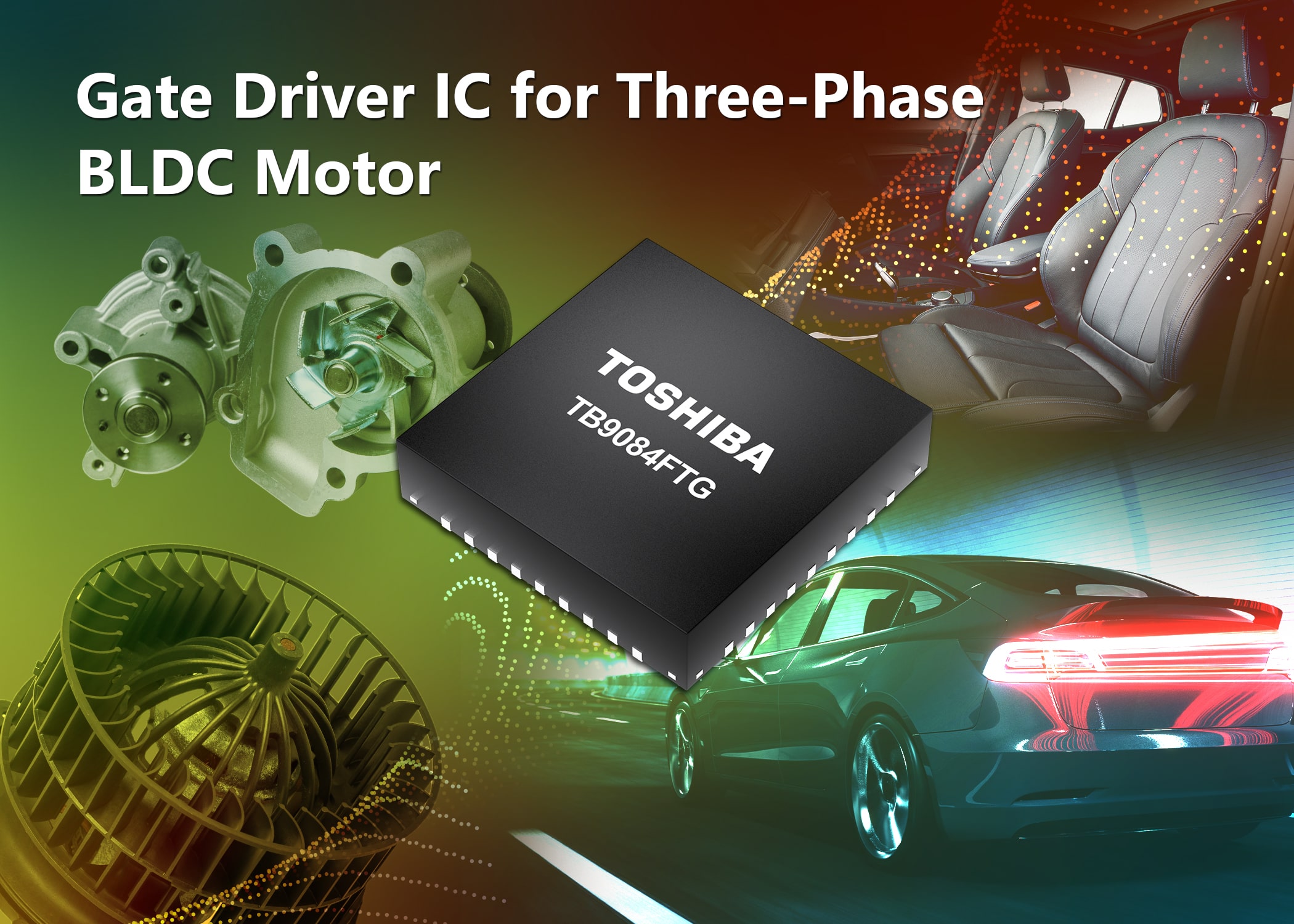 Toshiba now sampling automotive gate driver IC for brushless DC motors