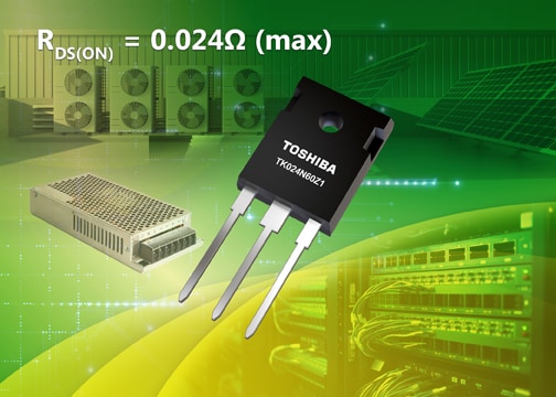 New Toshiba 600V 24mΩ MOSFET improves power supply efficiency