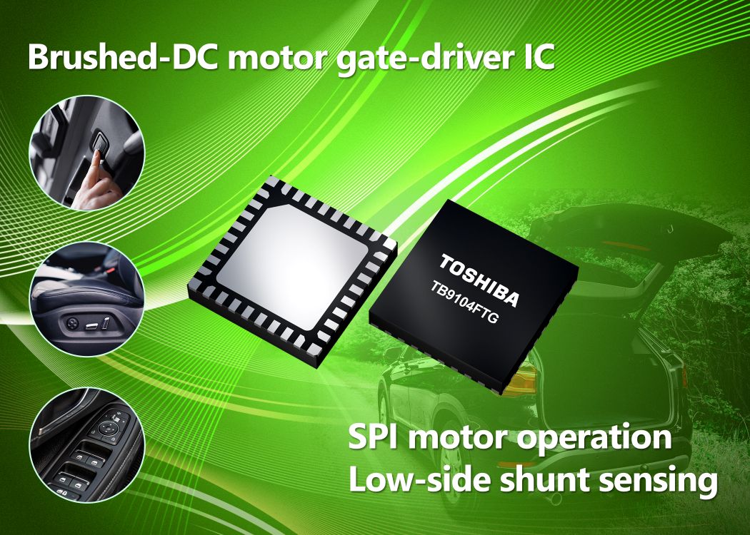 Toshiba sampling gate driver IC for automotive brushed DC motors
