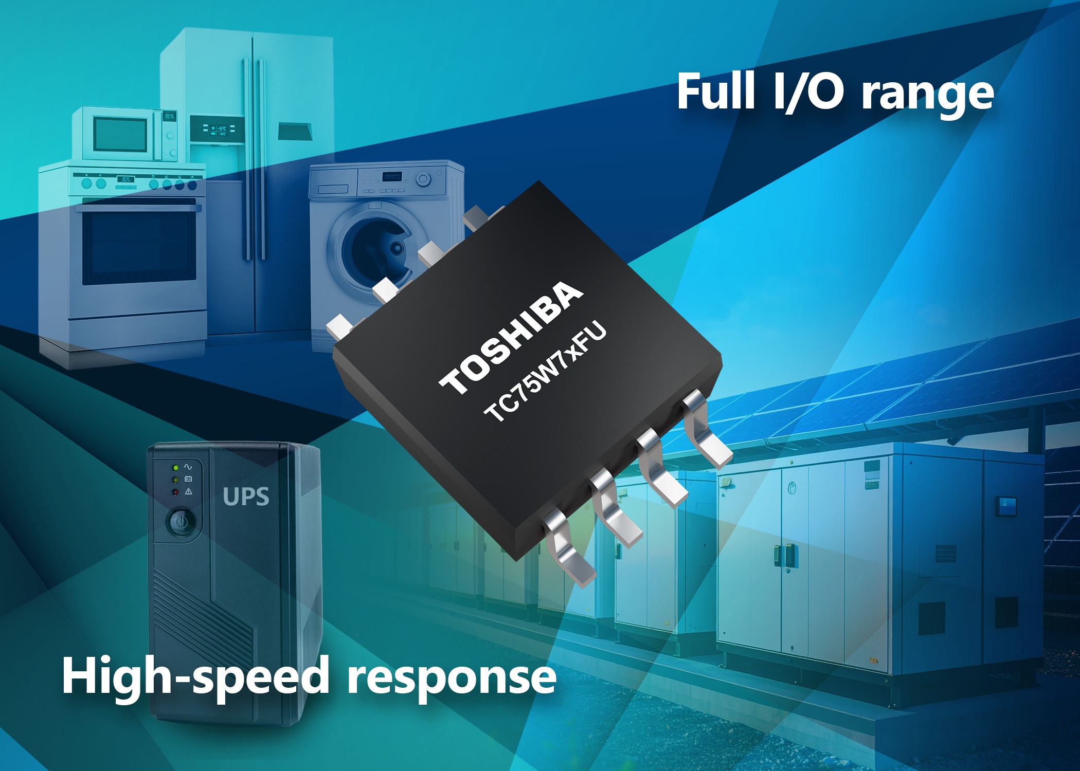 Toshiba extends TC75W series of CMOS dual comparators for overcurrent detection in industrial equipment