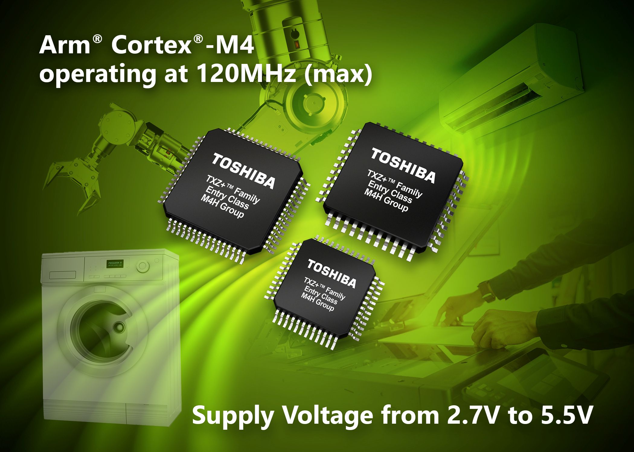 Toshiba starts shipping engineering samples of TXZ+ Family Entry‑Class M4H Group standard microcontrollers
