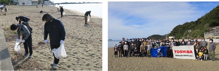 Cleanup of Shinmaiko Beach in Tatsuno City