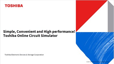 Materials:Simple, Convenient and High performance! Toshiba Online Circuit Simulator