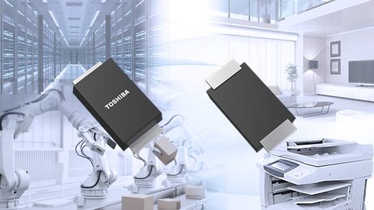 これは、機器の信頼性向上に貢献する電源ラインのサージ保護用ツェナーダイオードの製品写真です。