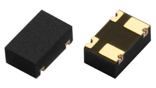 The package photograph of lineup expansion of photorelays by new products with high OFF-state output terminal voltage ratings that use P-SON4 package allowing high-density mounting : TLP3483, TLP3484.