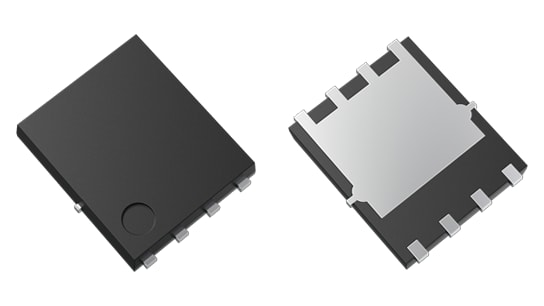 The package photograph of lineup expansion of 80 V N-channel power MOSFET products in Toshiba’s U-MOSX-H series that help reduce the power consumption of power supplies.