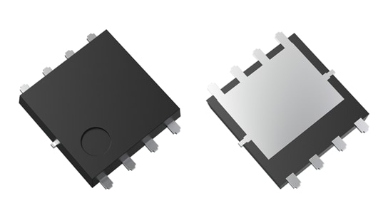The package photograph of lineup expansion of 40 V N-channel power MOSFETs that contribute to lower power consumption for automotive equipment.