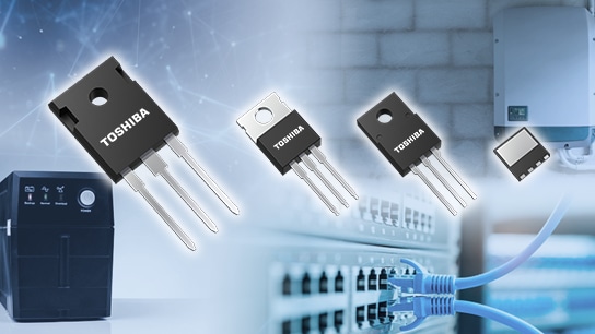 The package photograph of expanded lineup of power MOSFETs with high-speed diodes that help to improve efficiency of power supplies.