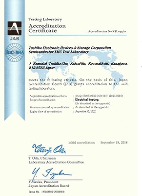 Picture of the certificate