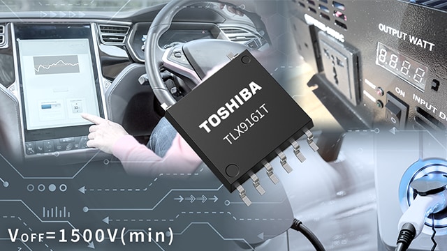 これは、小型パッケージを採用した車載バッテリーシステム向け阻止電圧1500V車載用フォトリレーの発売開始についての画像です。