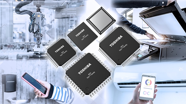 これは、Arm® Cortex®-M4搭載システム制御向けスタンダードマイコン 「TXZ+™ファミリー エントリークラス M4Vグループ」のエンジニアリングサンプル提供開始についての画像です。