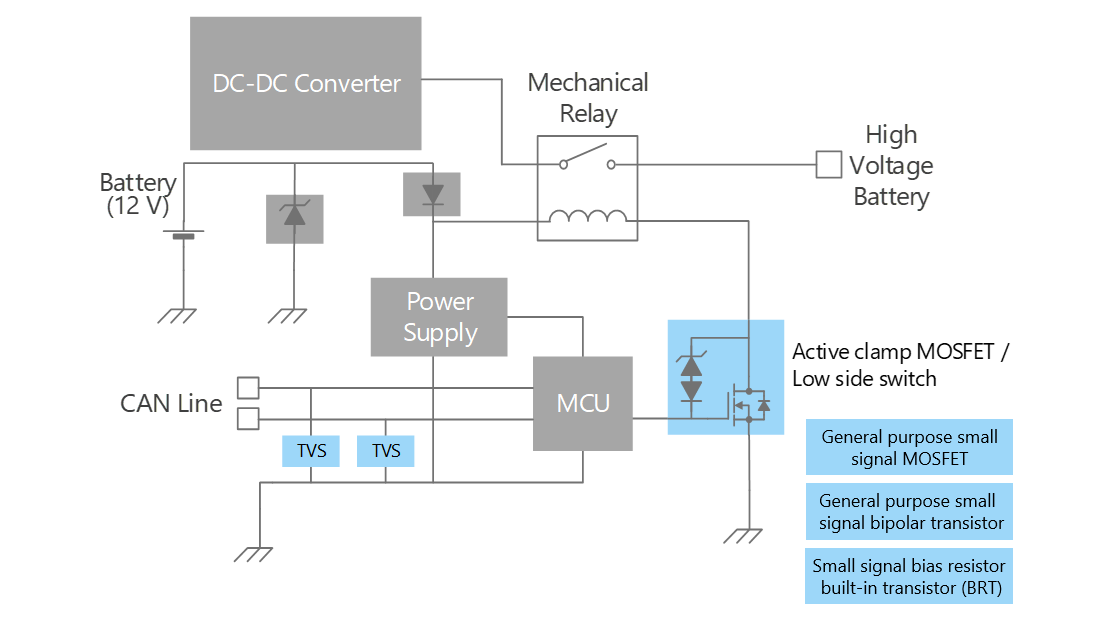 Mechanical relay control circuit