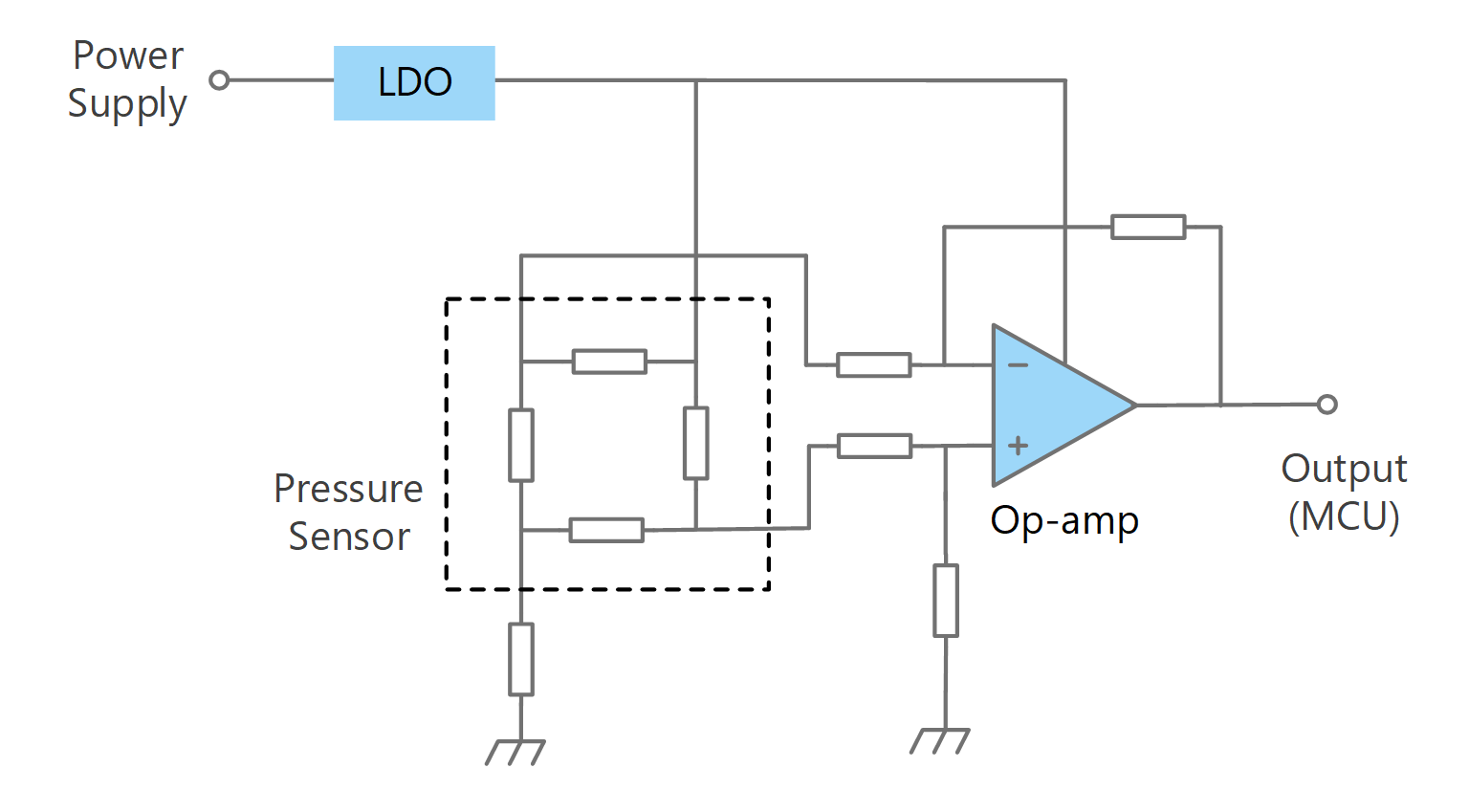 Atmospheric pressure sensor circuit