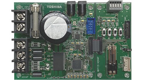 これは、DC300 V入力ブラシレスDCモーターセンサーレス駆動回路(TPD4204F使用)の画像です。
